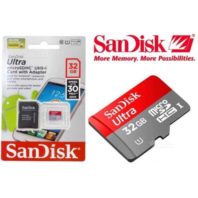 Scheda di memoria SanDisk da 32 GB Scheda SD Micro